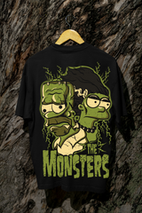 Men's Oversized Monster Black T-shirt