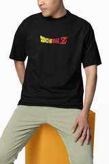 Dragon Ball Z Men's Oversized Black T-Shirt