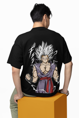 Dragon Ball Z Men's Oversized Black T-Shirt