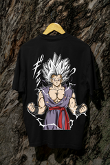 Dragon Ball Z Men's Oversized Black T-Shirt