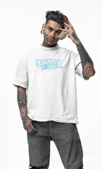 Upside Down 1984 Men's Oversized White T-Shirt