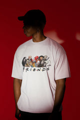 Friends Men's Oversized White T-Shirt