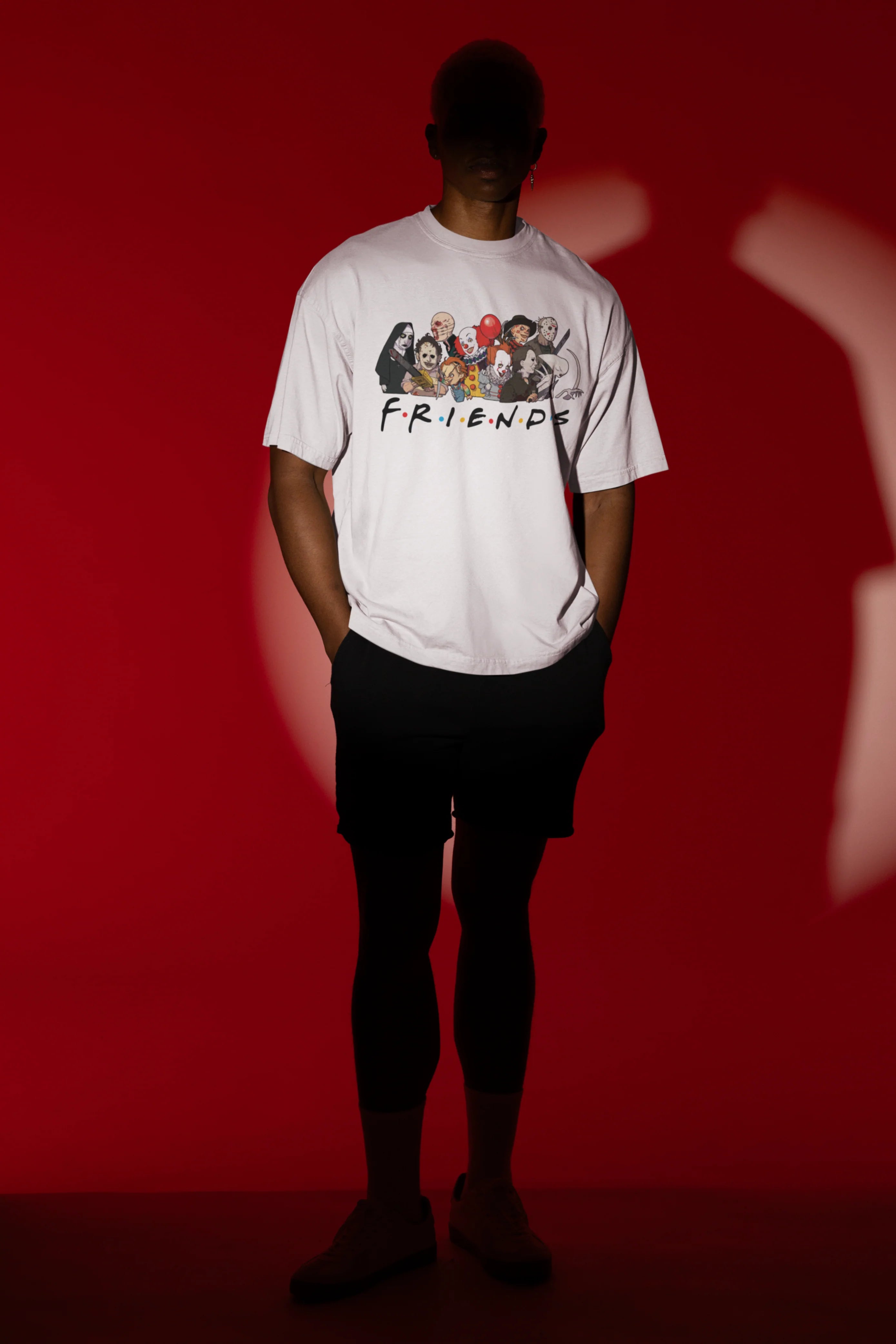 Friends Men's Oversized White T-Shirt