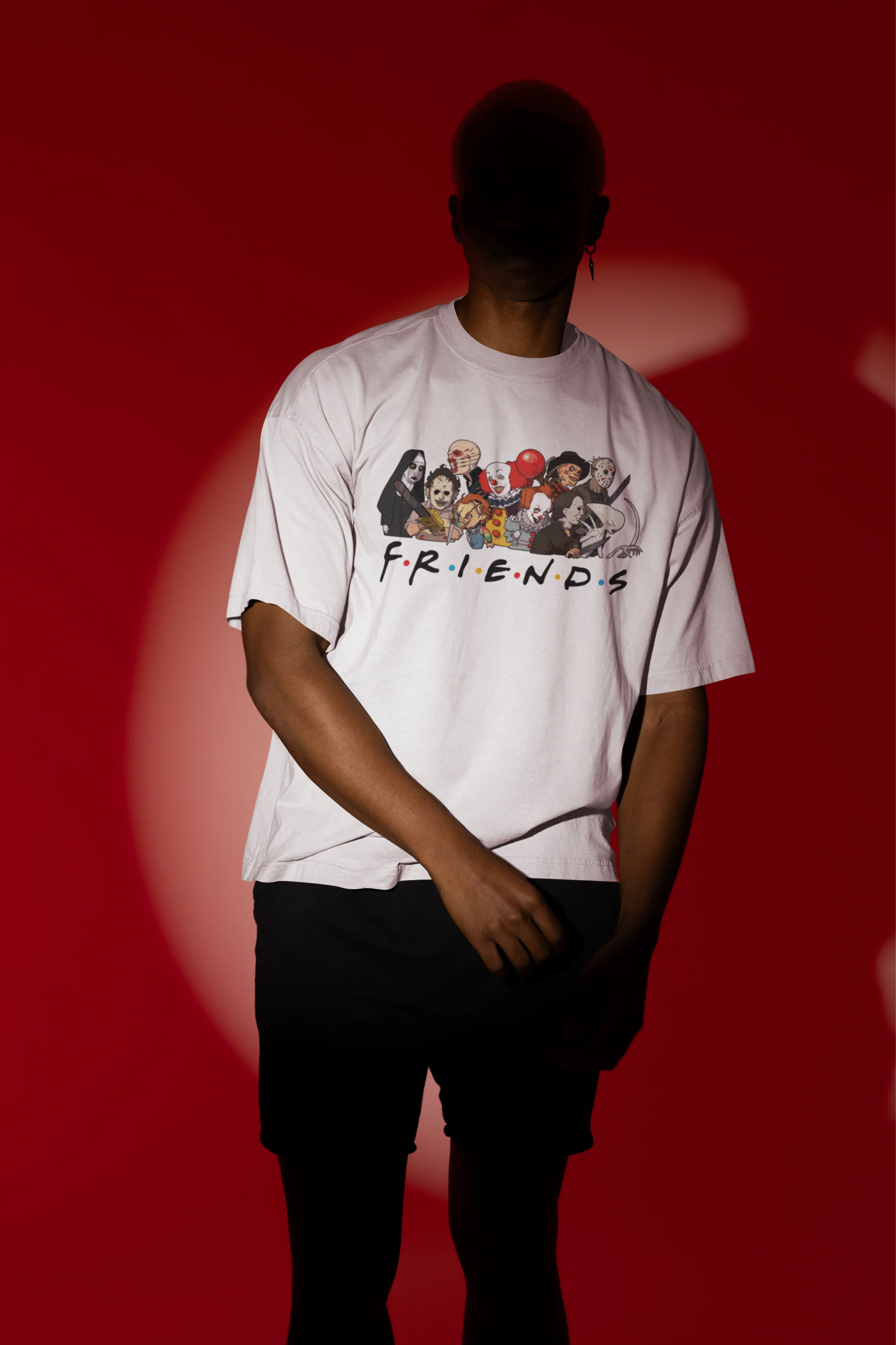 Friends Men's Oversized White T-Shirt