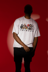 Friends Men's Oversized White T-Shirt