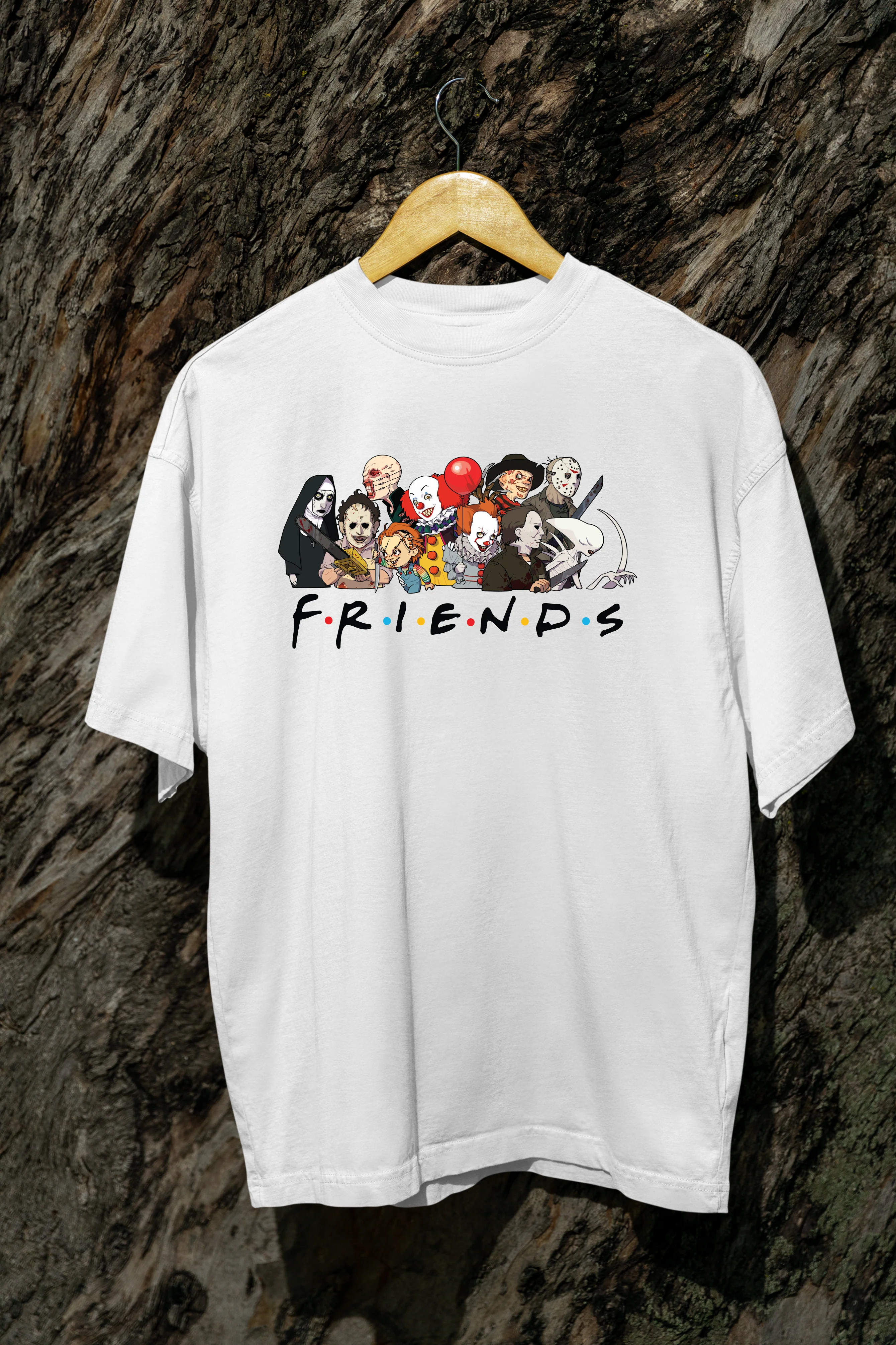 Friends Men's Oversized White T-Shirt