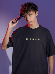 Retro Fusion Men's Black T-Shirt