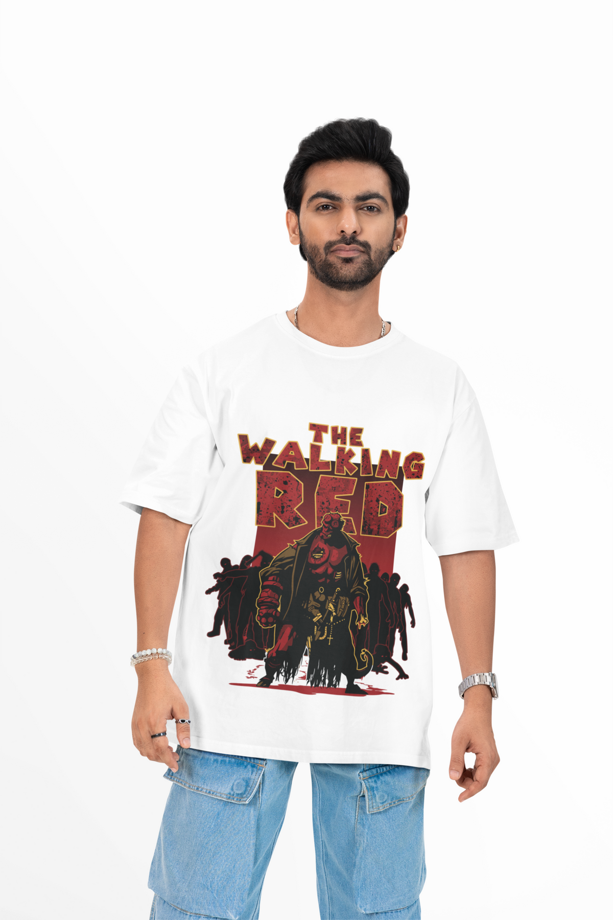 The Walking Red Men's White T-Shirt