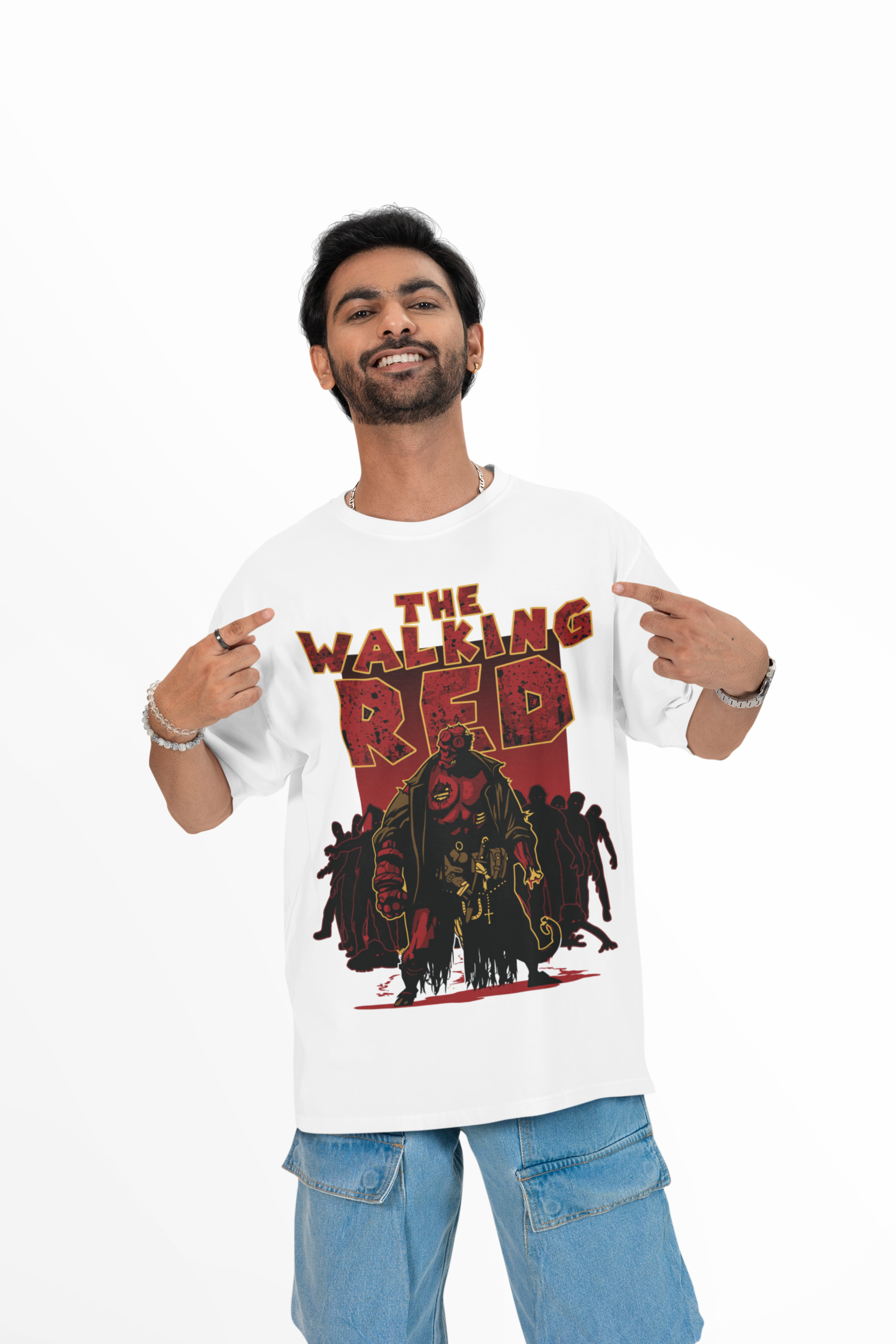 The Walking Red Men's White T-Shirt