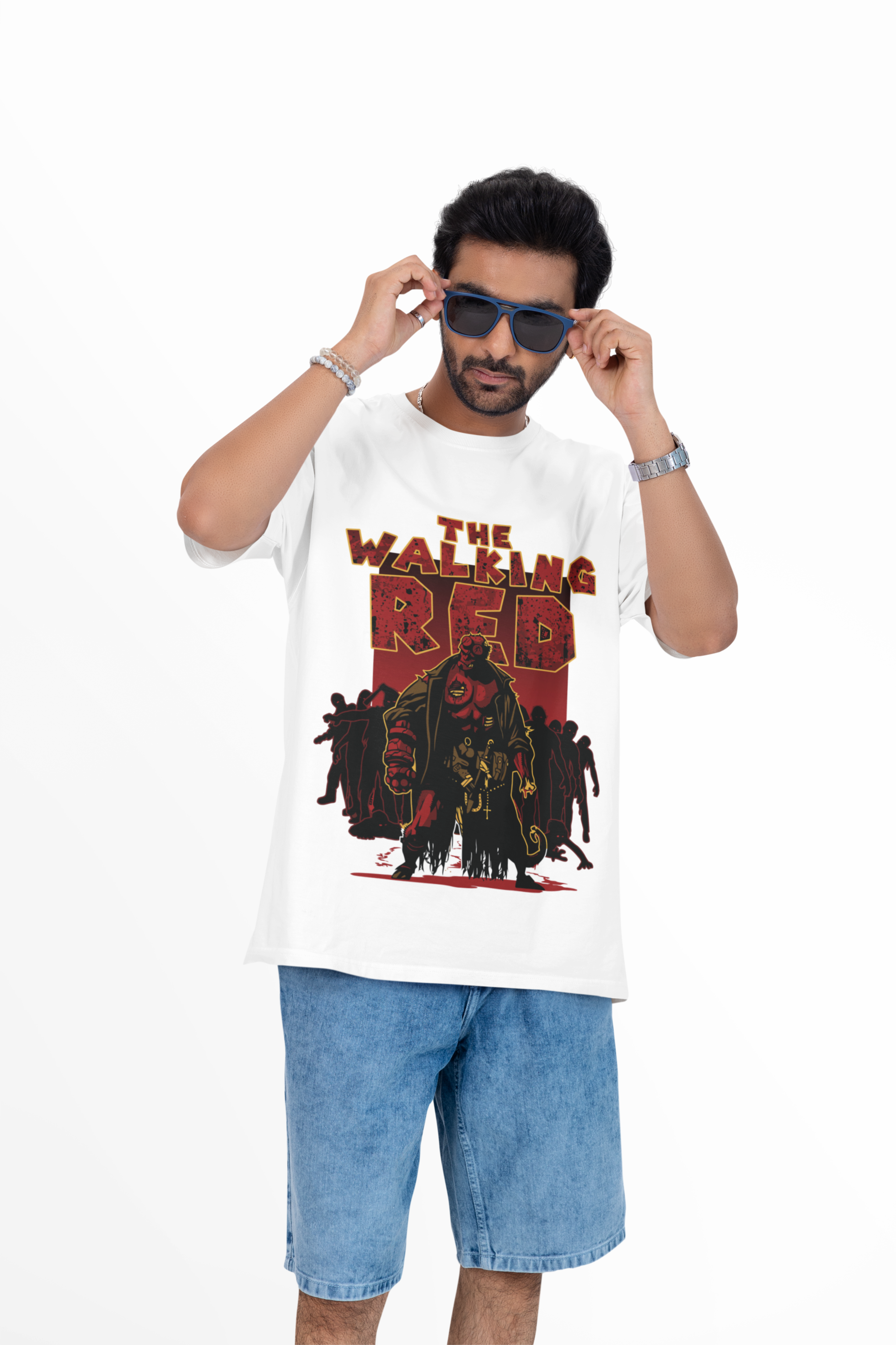 The Walking Red Men's White T-Shirt