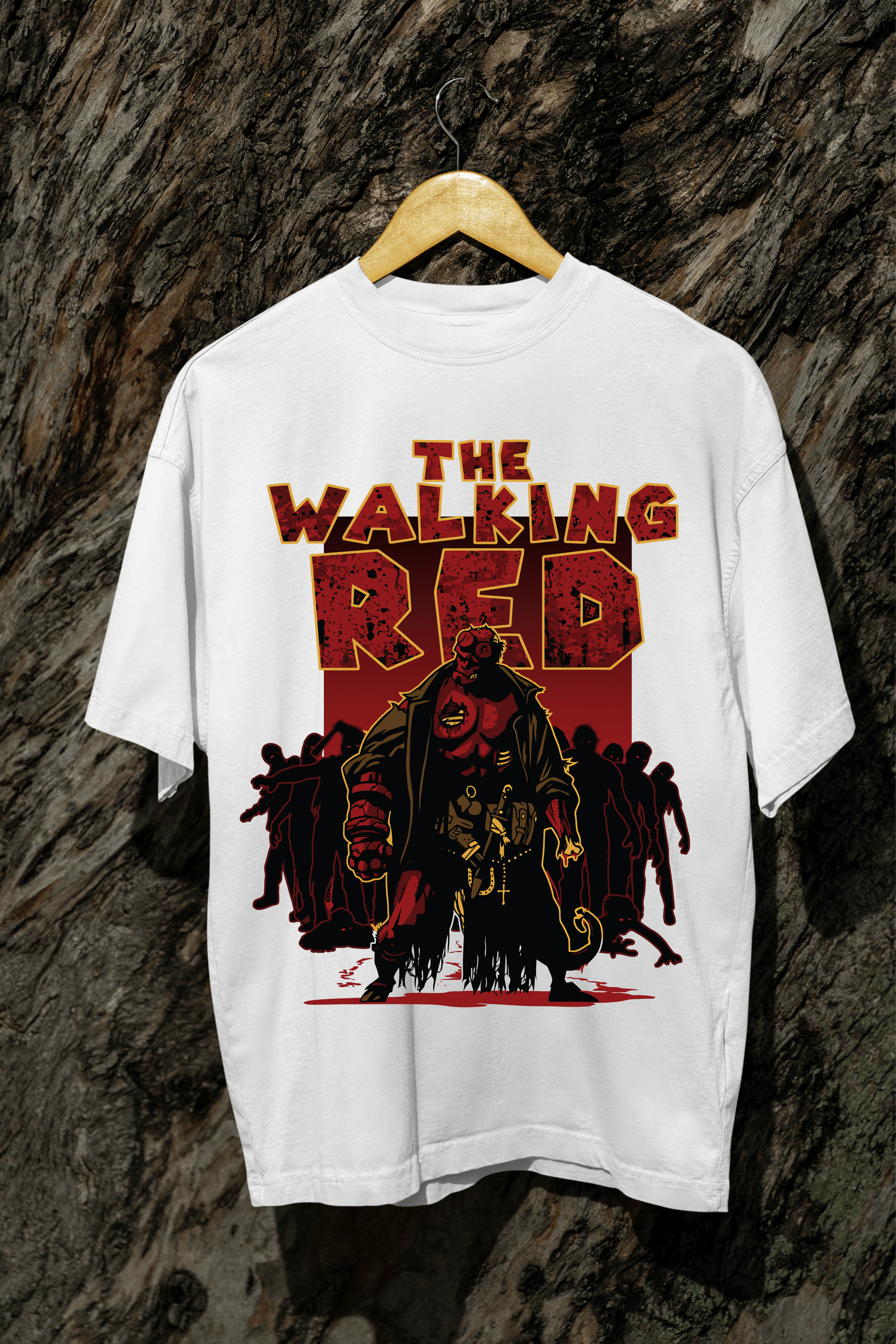 The Walking Red Men's White T-Shirt